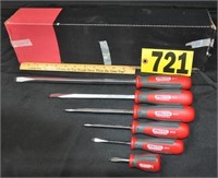 Proto 6-pc straight screwdriver set