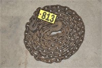 18 1/2' x 3/8" log chain w/ hooks