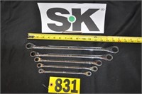 SK Long Reach SAE 5-pc ratchet wrench set