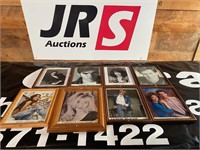 Collection of memorabilia framed pictures
