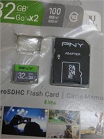 32 GB PNY Micro SD with Adapter