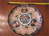 Charger. Imari Brilliant Blue and orange