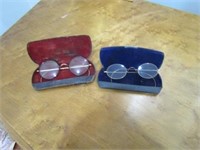 2 pairs  antique spectacles