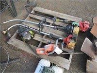 Pallet of Chainsaws & Weed Eaters (Rough Condition