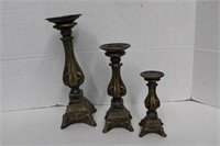 Set of Candle Holders 9",12,",16"