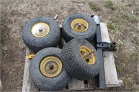 4 lawn & garden tires & receiver hitch