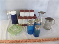 Vintage Glass Kitchenalia - Spice Jars / Shakers