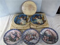 6pc Vintage Collector Plates - Frankoma / Knowle's