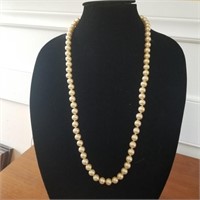 VTG JAPAN KNOTTED-PEARL NECKLACE