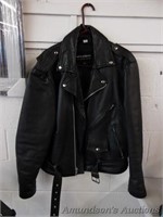 Vintage Wilsons Leather Biker Jacket, Size L