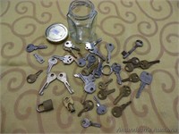 Small Jar w/ Various Keys