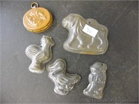 5 Small Candy Molds