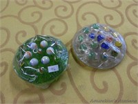 Assorted Vintage Marbles, 2 Flower Frogs