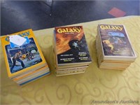 Stack of Vintage Galaxy Monthly Magazines
