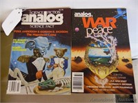 Stack of Analog Science Fiction Magazines