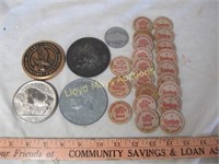 Advertising Tokens / Wood Nickels / Souvenir Coins
