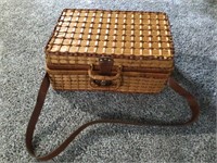 VINTAGE PICNIC BASKET =  AND SOME CONTENTS