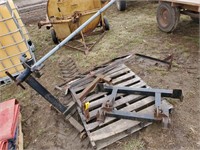 Pallet w/ Engine Stand & Plow Frame