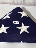 Folded American flag