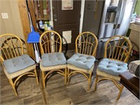 4 Rattan Side Chairs