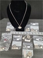 9 New John Wind Maximal Art Silver Necklace's