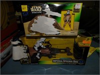 Star-Wars Sand Trooper & Speeder Bike--Bad Boxes