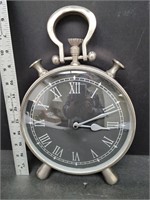 Silver / Black Clock