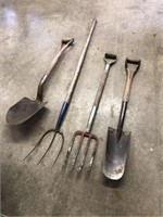 Pitchforks and shovels