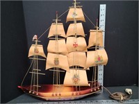 Vintage Santa Rosa Sailing Ship Lamp