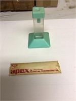 Apex clinical mercury thermometer and plastic