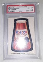 1974 Wacky Packs Moscow Syrup Graded PSA 6