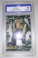 2003 Hulk Crystal Clear #4 Graded AGA 10