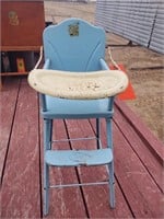 Vintage Metal Doll High Chair