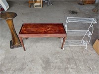 Coffee Table and Plant Stands