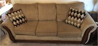 Couch w/ Throw Pillows