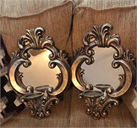 18" Ornate Hanging Wall Sconce Mirrors