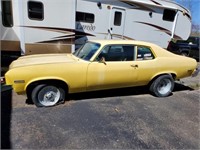 1973 YELLOW NOVA - 10 BOLT REAR END