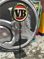 Original VB Double Sided Plastic Sign on Stand
