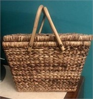 Multi-Use Basket w/Bamboo Handles