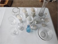 Milk Glass, Misc Glass Vase, Bowls