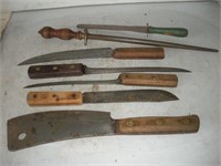 Assorted Knives and Sharpeners