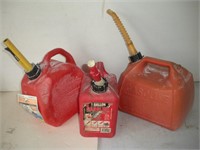 3 Gas Cans, 1,2,2 1/2 Gal.