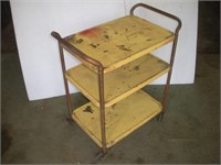 Rolling Metal Cart, 28x16x33