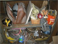 Contents of 2 Shelves, Scrap and Misc. Items