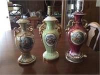 Set of 3 lamps, unsure of working condition