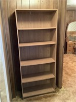 2 book shelves, tall one is 71” tall and small is