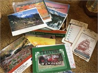 Box of old calendars