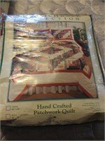 King size handcrafted patchwork quilt