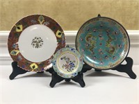 Decorative Plates - hand painted and enamel work