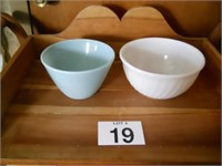 Blue and White Fire King Bowls